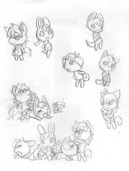 animal_crossing balls fellatio female group_sex nintendo oral penis rosie_(animal_crossing) source_request straight_hair tagme year_request