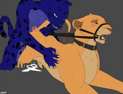 anthro backlash91 cum disney female female_feral feral kiara male nude penis sex straight tagme the_lion_king