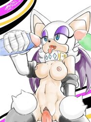 2012 anthro bat breasts clitoris collar english_text female furry group handjob male nipples open_mouth penetration penis pussy reverse_cowgirl_position ricocake rouge_the_bat sega sex sonic_(series) straight text tongue tongue_out vaginal_penetration wings