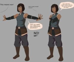 1girls avatar_legends avatar_the_last_airbender english_text female female_only four_elements_trainer human korra mity solo speech_bubble text the_avatar the_legend_of_korra water_tribe