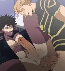 2boys 2males anal anal_sex animated balls cock dabi gay gay_anal gay_male gay_sex hawks_(my_hero_academia) keigo_takami keigoberi male male/male male_only my_hero_academia open_mouth penetration penile penile_penetration penis penis_in_ass pubic_hair sex takami_keigo todoroki_touya touya_todoroki veiny_penis video watermark