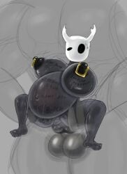 1boy 1futa big_breasts breasts busty_boy futanari hollow_knight khadhunter7 penis protagonist_(hollow_knight) tagme