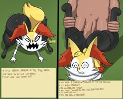1boy 1girls alternate_version_at_source alternate_version_available anal anal_rape anal_sex anthro ass balls big_ass big_balls big_penis bouncing_ass bouncing_butt braixen breasts bumrape canine_humanoid completely_nude crowbar english_dialogue english_text female forced forced_anal furry game_freak generation_6_pokemon huge_ass huge_balls la_sandia light-skinned_male light_skin male nintendo nude nude_female penis pink_nose plap plap_(sound) pokémon_(species) pokemon pokemon_(species) questionable_consent rape seductive seductive_look sex smile smiling tagme tail text unconscious