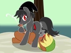 anus badumsquish balls cum equid equine feral friendship_is_magic hat horse licking male mammal my_little_pony oral pony quarter_hearts_(mlp) red_eyes selfcest square_crossover tongue tongue_out yaoi