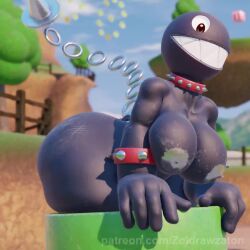 anthro anthro_only big_ass big_breasts breasts bubble_butt chain_chomp cleavage female huge_ass huge_breasts mario_(series) nipples tagme thick_thighs video wide_hips zoidberg656