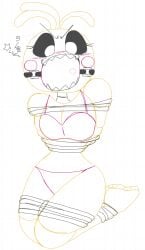 bondage five_nights_at_freddy's five_nights_at_freddy's_2 lovetaste_chica redswhiteboards toy_chica_(fnaf)