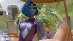 3d alternate_costume animated areola_slip areolae beach big_penis blender blue_hair blue_lipstick blue_skin breasts center_opening circumcised cleavage cote_d'azur_widowmaker discko discko_widowmaker earrings eyeshadow hand_on_penis handjob hoop_earrings hoop_earrings_oversized jewelry large_breasts large_filesize light-skinned_male lipstick makeup medium_hair nipple_slip nipples one-piece_swimsuit overwatch partial_male patreon patreon_username penis skimpy skimpy_clothes sound swimsuit tekoki video widowmaker