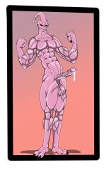 amarashiaki balls big_balls boner dragon_ball dragon_ball_z erection majin majin_buu male male_only nude penis pink_body pink_skin solo solo_male super_buu