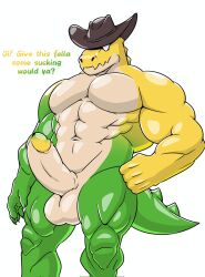 1boy 1male 2024 abs anthro anthro_focus anthro_only anthro_solo arkyhorny crocodile crocodilian crocodylid digital_drawing_(artwork) digital_media_(artwork) erect_penis erection glans gummigoo_(the_amazing_digital_circus) gummy_(food) gummy_creature hat headgear headwear humanoid_genitalia humanoid_penis living_candy living_food male male_anthro male_focus male_only muscle muscular muscular_anthro muscular_male pecs pectorals penile penis penis_out reptile reptile_humanoid solo solo_anthro solo_focus solo_in_panel solo_male solo_male spikes the_amazing_digital_circus