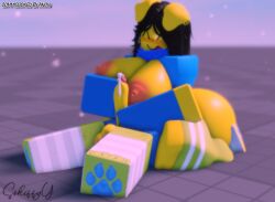 3d absurd_res ass balls baseplate big_ass big_breasts breasts canine cat_ears catboy commission cum dog_ears doggirl doggy_style erection facesitting feline female femboy fluffy furry handjob kneeling lying male male/female masturbation noob paws penis precum roblox robloxian sitting sitting_on_face sitting_on_person speed_bump_position sskiffyy thighhighs thighs yellow_body yellow_fur yellow_skin