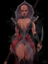 bald bald_female big_breasts bimbo female female_focus female_only genestealer genestealer_magus large_breasts looking_at_viewer rampage0118 solo solo_female thick_thighs tyranid warhammer_(franchise) warhammer_40k wide_hips wide_thighs