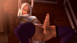 1futa 3d animated ass balls boku_no_hero_academia breasts dark-skinned_futanari dark_skin erection futa_only futanari greatb8 greatm8 hand_on_penis handjob jerking large_breasts legs_apart long_hair loop looping_animation masturbation mirko miruko my_hero_academia nude penis rabbit rabbit_ears rumi_usagiyama solo solo_focus swimsuit tagme testicles thick_thighs thighhighs thighs white_hair