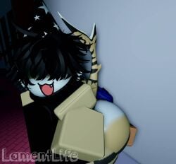 3d artist_name ass ass_smothering big_ass buttcrush facesitting femboy huge_ass human_chair lamentlife male male_only massive_ass massive_butt roblox robloxian smothering smothering_ass tagme watermark