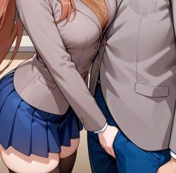 monika (doki doki literature club) from doki doki literature club by jeff ddlc