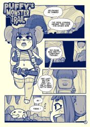 :3 alien backpack comic_page digital_media_(artwork) english_text mouse mouse_ears page_1 page_number plumspacebun smile tagme