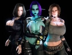 3d 3d_(artwork) 3girls alternate_breast_size ass asymmetrical_hair big_ass big_breasts black_body black_bodysuit black_hair blue-skinned_female blue_body blue_skin bodysuit bottom_heavy breasts breasts_bigger_than_head brown_eyes brown_hair bulletstorm bust busty chest cleavage corset crossover curvaceous curvy curvy_figure electronic_arts epic_games female female_focus female_only fingerless_gloves garry's_mod gigantic_breasts gloves hair_over_one_eye heterochromia hips hourglass_figure huge_ass huge_breasts human humanoid large_ass large_breasts legs light-skinned_female light_skin long_ears long_pointy_ears looking_at_viewer mature mature_female midriff multiple_females multiple_girls people_can_fly pointy_ears purple_hair selene_(underworld) slim_waist soria thick thick_hips thick_legs thick_thighs thighs top_heavy trishka_novak underworld unreal_tournament vaako vampire vampire_girl vampiress voluptuous voluptuous_female waist wide_hips