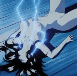 benisato_(ninja_scroll) breasts electricity electrocution electrostimulation in_pain naked ninja_scroll sparks