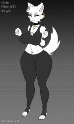 cat_ears cat_tail catgirl champaanimation fluffy fluffy_chest fluffy_ears fluffy_hair fluffy_tail furry furry_ass furry_breasts furry_female linda_(oc) milf oc original_character reference_image reference_sheet refference_sheet taller_girl white_fur yoga yoga_milf yoga_pants