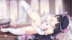 breast_grab edogawakid gokou_ruri masturbation nopan ore_no_imouto_ga_konnani_kawaii_wake_ga_nai stockings thighhighs wallpaper