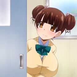 1girls big_breasts breasts female fujinoki_nene hajimete_no_gal huge_breasts large_breasts screenshot stitched tagme