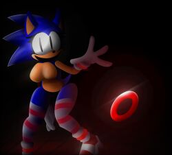 ... big_breasts breasts disembodied_limb eyelashes female genderswap genderswap_(mtf) gloves looking_at_viewer pointy_ears red_ring rewrite_(sonic.exe) rule_63 smiling smiling_at_viewer solo sonic.exe_(series) sonic_(series) sonic_the_hedgehog thick_thighs thighhigh_socks