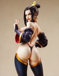 1girls ai_generated ass avatar_legends avatar_the_last_airbender azula blushing breasts female female_focus female_only figurine fire_nation human looking_back_at_viewer nickelodeon nipples pierced_nipples puffy_nipples sideboob solo thigh_highs