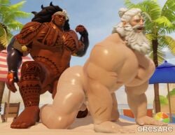 3d after_anal after_sex anal animated animation ass ass_focus bara beard big_ass big_butt big_penis booty booty_cheeks bubble_ass bubble_butt butt_focus cum cum_drip cum_dripping cum_dripping_from_anus cum_dripping_from_ass cum_in_ass cum_inside daddy dark-skinned_male dark_skin dilf doggy_style gay interracial jiggle jiggle_physics jiggling_ass male male_only mauga moaning older_male orcsarc overwatch overwatch_2 penis reinhardt round_ass round_butt sound tagme video white_beard white_hair