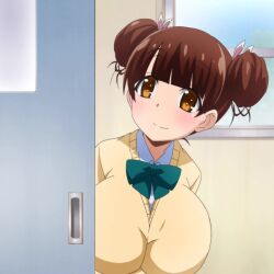 1girls animated big_breasts bouncing_breasts breasts female fujinoki_nene hajimete_no_gal huge_breasts large_breasts screencap tagme video