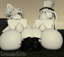 2boys 3d artist_name ass ass_smothering big_ass bunny double_facesitting duo facesitting femboy gay huge_ass lamentlife massive_ass massive_butt roblox robloxian smothering smothering_ass tagme watermark