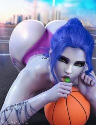 1girls 3d amelie_lacroix arm_tattoo ass ass_up assassin athletic athletic_female back_tattoo basketball big_ass big_breasts black_nail_polish black_nails blizzard_entertainment blue_hair breasts busty curvaceous curves curvy curvy_figure earrings eyebrows eyelashes eyes eyeshadow female female_only fit fit_female hair hips hoop_earrings hourglass_figure huge_breasts large_breasts legs legs_apart legs_spread licking light-skinned_female light_skin lips lollipop long_hair mascara mature mature_female milapone overwatch overwatch_2 painted_nails panties purple-skinned_female purple_body purple_hair purple_lips purple_skin solo stretching tattoo thick thick_legs thick_thighs thigh_tattoo thighs tongue topless voluptuous voluptuous_female wide_hips widowmaker yellow_eyes