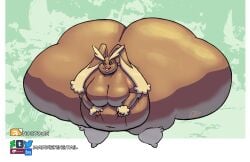 bbw big_ass big_breasts breasts bubble_butt cleavage female furry huge_ass huge_breasts hyper_ass lopunny maddieringtail overweight pokemon pokemon_(species) thick_thighs wide_hips