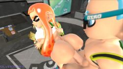 1boy 1girls 3d animal_humanoid animated anthro ass casual casual_nudity cephalopod cephalopod_humanoid female gera_the_inkling humanoid inkling inkling_boy inkling_girl kaori_(splatoon) male male/female mask_(marking) mp4 nintendo no_sound penetration pointy_ears pseudo_hair public public_nudity rui_(splatoon) sex silvertilver splatoon splatoon_(series) squid straight tentacle tentacle_hair vagina vaginal_penetration vaginal_sex video