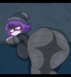 animated ass big_ass blush clothed clothing female female_only looking_back murder_drones seductive short_playtime solo sound tagme tannicfer uzi_(murder_drones) video