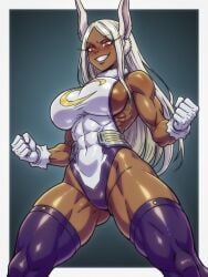 mirko from boku no hero academia by csaurageul