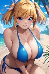 1girls ai_generated big_breasts bikini blonde_female blonde_hair blonde_hair_blue_eyes blonde_hair_female blue_eyes civitai female female_focus female_only huge_breasts large_breasts novowels oppai shinganji_kurenai skindentation tagme taimanin_(series) taimanin_rpgx voluptuous voluptuous_female