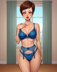 ai_generated blue_bra blue_lingerie blue_panties dreamworks female jc-legacy megamind roxanne_ritchi tagme