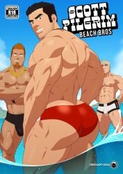 2024 3boys abs arms_crossed ass back back_muscles back_view bara bara_ass beach beach_background beard_stubble big_ass big_bulge big_butt big_muscles big_pecs black_hair black_speedo blue_sky boxers boxers_only bulge cresxart crossed_arms dat_ass dumptruck_ass dumptruck_butt earrings facial_hair goatee gold_necklace golden_necklace hi_res high_resolution highres huge_ass huge_bulge huge_butt human human_only in_water lifeguard light-skinned_male light_skin looking_at_viewer looking_back lucas's_ginger_friend lucas_lee male male_chest male_focus male_nipples male_only multicolored_boxers muscles muscular muscular_back muscular_male muscular_shoulders muscular_thighs necklace nipples ocean orange_hair outdoors outside pecs pectorals presenting presenting_ass presenting_butt pubic_hair red_speedo scott_pilgrim scott_pilgrim_takes_off sideburns silver_earrings silver_hair six_pack smile smiling smiling_at_viewer speedo speedo_only standing teeth teeth_showing thick thick_ass thick_eyebrows thick_thighs todd_ingram toned toned_back toned_body toned_male underwear underwear_only water whistle whistle_around_neck white_boxers white_underwear wristwatch