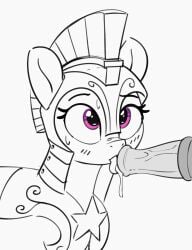 animal_genitalia animal_penis armor blush earth_pony equid equine equine_genitalia equine_penis fellatio female friendship_is_magic hasbro helmet horse male male/female mammal my_little_pony oral pabbley penis pony royal_guard_(mlp) sex