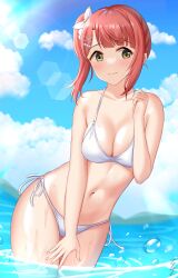 1girls bare_arms bare_belly bare_chest bare_hands bare_hips bare_legs bare_midriff bare_navel bare_shoulders bare_skin bare_thighs belly belly_button bikini bikini_bottom bikini_only bikini_top blue_sky blush blush blush_lines blushing_at_viewer blushing_female bokeh breasts cleavage clouds collarbone curvy curvy_body curvy_female curvy_figure curvy_hips dot_nose elbows embarrassed embarrassed_female embarrassed_nude_female exposed exposed_arms exposed_belly exposed_legs exposed_midriff exposed_shoulders exposed_thighs female female_focus female_only fingernails fingers green_eyes green_eyes_female groin hair_ornament hair_pin hair_ribbon hairpin hairpins half_naked half_nude high_resolution highres horizon hourglass_figure lean_body lean_figure legs legs_together light-skined_female light-skinned light-skinned_female light_skin light_skin_female light_skinned light_skinned_female lips looking_at_viewer looking_down looking_down_at_viewer love_live! love_live!_nijigasaki_high_school_idol_club medium_breasts naked naked_female naked_woman narrow_waist navel nervous nervous_expression nervous_face nervous_female nude nude_female nudity ocean outdoor outdoor_nudity outdoors outside partially_submerged partially_submerged_legs petite petite_body petite_breasts petite_female petite_girl ponytail red_hair red_hair_female ribbon sea seaside short_hair shoulders shy shy_expression side-tie_bikini side_ponytail sky slender_body slender_waist slim_girl slim_waist solo standing string_bikini submerged_feet submerged_legs swimsuit swimwear tenpa_(tenpa2190) thick_thighs thighs thin_waist tsuruyama_(tenten) uehara_ayumu upper_body v-line white_bikini white_bikini_bottom white_bikini_only white_bikini_top white_hair_ribbon white_ribbon white_string_bikini white_swimsuit white_swimwear wide_hips