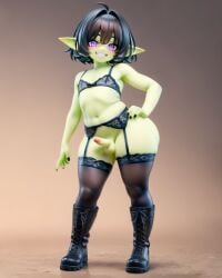 ai_generated erection femboy gay goblin lingerie sissy thighhighs trap vinyl_statue