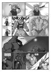 abs biceps feline fox lion male muscles muscular muscular_arms muscular_legs muscular_male muscular_thighs novra(artist) pecs