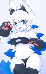 1girls anthro breasts female looking_at_viewer pawpads