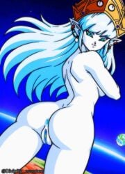 aeos agios aios aiosu blue_body blue_eyes blue_hair divinity_essence dragon_ball dragon_ball_heroes goddess ladyaeos perfect_body pointy_ears super_dragon_ball_heroes supreme_kai_of_time time_power_unleashed_form time_power_unleashed_form_(dragon_ball)