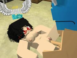 1boy 3d angel-matty animated ashley_succubi big_breasts blue_hair bluey_alex cat_boy catboy female femboy femboy_on_female glasses minecraft missionary_position nude red_eyes sex succubus tagme vaginal_penetration