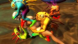 1girls 3d anal blue_eyes creature double_penetration female gangbang human jaina_proudmoore monster murloc pregnant source_filmmaker stockings straight vaginal_penetration white_hair world_of_warcraft zentaeron