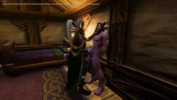 3d animated auril_(artist) female gif handjob night_elf warden world_of_warcraft