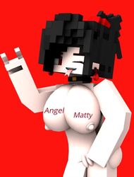 1girls 3d angel-matty angelmatty ashley_succubi big_breasts character commission female female_only mine-imator minecraft nude red_eyes solo succubus tagme