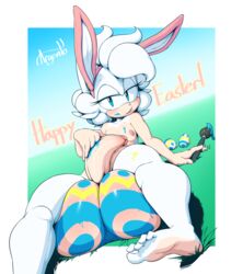 1futa 2019 anthro areola argento balls barefoot big_balls blue_eyes bodypaint breasts easter easter_balls egg english_text eulipotyphlan fake_ears fake_rabbit_ears feet futa_only futanari hair hedgehog hi_res holidays huge_balls humanoid_feet humanoid_penis hyper hyper_balls intersex looking_at_viewer mammal nipples oversized_balls paint paintbrush painted_balls penis signature soles solo sophie_(argento) text white_hair