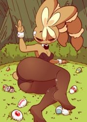 1girls 2d 4_fingers animal_ears animated anthro anthrofied armpits ass ass_focus bandaid big_ass big_ears big_eyes black_sclera blush breasts brown_fur buckteeth bunny_suit bush butt butt_focus cameltoe choker cleavage closed_eyes digital_art digital_media diives easter easter_egg egg eggs eyelashes feet female female_only furry gaghiel_(diives) generation_4_pokemon gif grass green_background half-closed_eyes hand_on_ass heart holidays huge_ass humanoid_feet humanoid_hands inviting kirlia long_ears looking_at_viewer lopunny mawile mega_lopunny nintendo open_mouth original_character outdoors panties pantyhose pokemon pokemon_(species) pokemon_dppt pokemon_oras presenting rear_view red_eyes ribbon see-through sideboob slapping small_breasts soles solo spanking spoken_heart tail tease teeth text thick thick_ass thick_thighs toes tongue tree watermark wide_hips