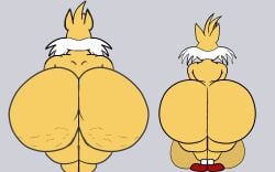 2boys 2femboys big_ass big_butt bottom_heavy bottom_heavy_femboy bottom_heavy_male cellulite dad dilf father_and_son femboy gigantic_ass gigantic_butt huge_ass huge_butt illis male male_only miles_prower sonic_(series) sonic_the_hedgehog_(series) tails_the_fox